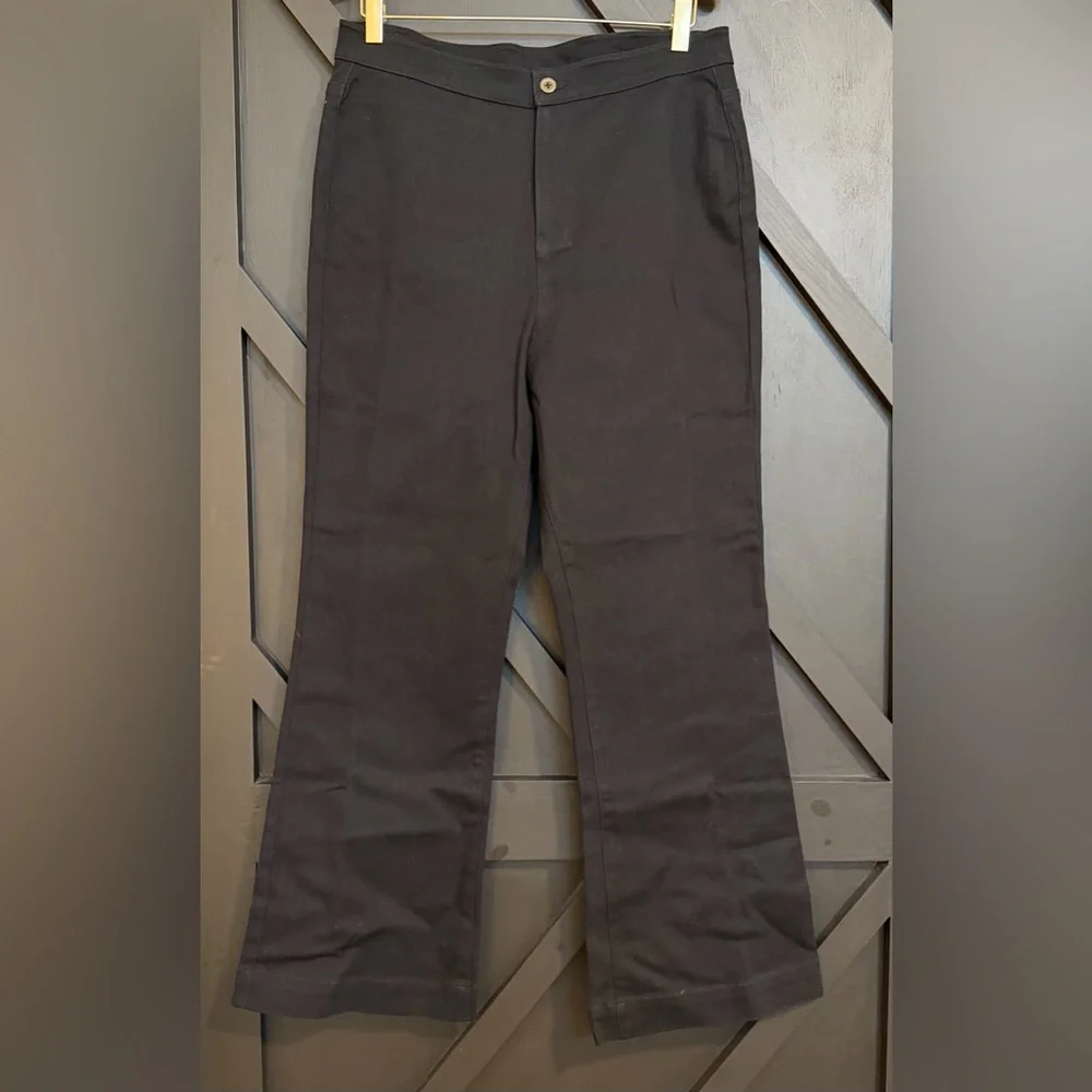 NWT Julia Amory Bell Pant Twill in Black, Size Large - Picture 6 of 14